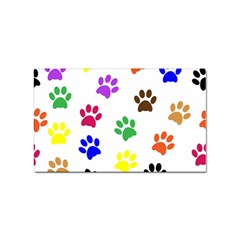 Pawprints Paw Prints Paw Animal Sticker Rectangular (100 Pack) by Apen