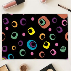 Abstract Background Retro 60s 70s Cosmetic Bag (xxl) by Apen