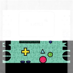 Adventure Time Beemo Bmo Illustration Cartoons Rectangular Jigsaw Puzzl by Sarkoni