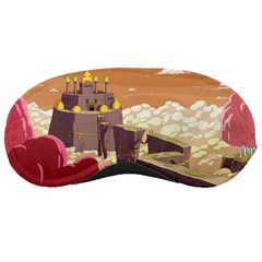 Animated Castle Illustration Adventure Time Cartoon Nature Sleep Mask