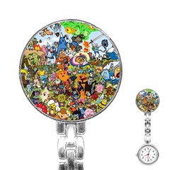 Cartoon Characters Tv Show  Adventure Time Multi Colored Stainless Steel Nurses Watch by Sarkoni