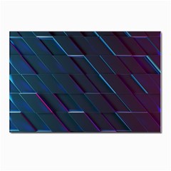 Glass Scifi Violet Ultraviolet Postcard 4 x 6  (pkg Of 10) by Pakjumat