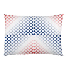 Dots Pointillism Abstract Chevron Pillow Case (two Sides)