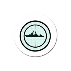 Ship Target Destroyer Warship Magnet 3  (round) by Pakjumat