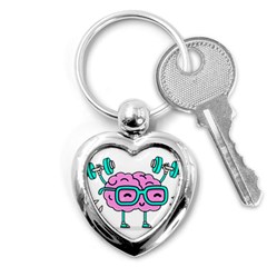 Brain Motivation Mental Activity Key Chain (heart) by Modalart