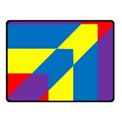 Colorful Red Yellow Blue Purple Fleece Blanket (small) by Grandong