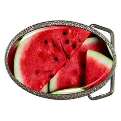 Watermelon Fruit Green Red Belt Buckles by Bedest