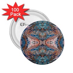 Blue Arabesque 2 25  Buttons (100 Pack) 