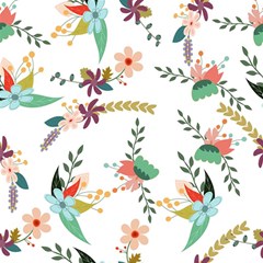 Floral Backdrop Pattern Flower Play Mat (square) by Ravend