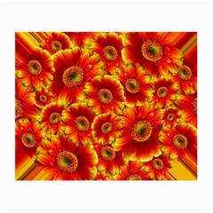 Gerbera Flowers Blossom Bloom Small Glasses Cloth by Amaryn4rt