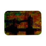 London Tower Abstract Bridge Open Lid Metal Box (Silver)   Front