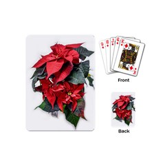 Star Of Bethlehem Star Red Playing Cards Single Design (mini)