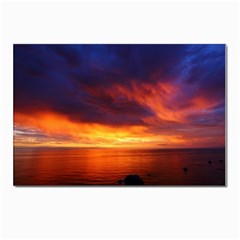 Sunset The Pacific Ocean Evening Postcards 5  X 7  (pkg Of 10) by Amaryn4rt