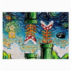 Cartoon Game Games Starry Night Doctor Who Van Gogh Parody Large Glasses Cloth (2 Sides) by Modalart