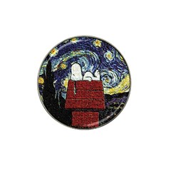 Cartoon Dog House Van Gogh Hat Clip Ball Marker by Modalart