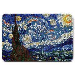 Mosaic Art Vincent Van Gogh Starry Night Large Doormat by Modalart