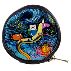 Adventure Time Art Starry Night Van Gogh Mini Makeup Bag by Modalart