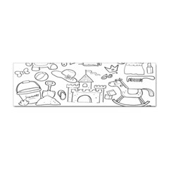 Baby Hand Sketch Drawn Toy Doodle Sticker (bumper)