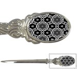 Black And White Pattern Background Structure Letter Opener Front