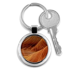 Sandstone The Wave Rock Nature Red Sand Key Chain (round) by Amaryn4rt