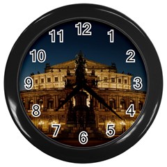 Dresden Semper Opera House Wall Clock (black) by Amaryn4rt