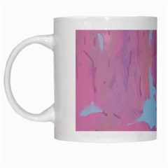 Pink Mountains Grand Canyon Psychedelic Mountain White Mug by Modalart