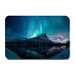 Aurora Borealis Mountain Reflection Plate Mats