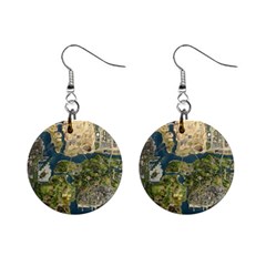 Map Illustration Gta Mini Button Earrings by Pakjumat