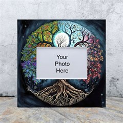 Tree Colourful White Box Photo Frame 4  X 6  by Pakjumat