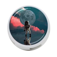 Astronaut Moon Space Nasa Planet 4-port Usb Hub (one Side)