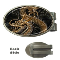 Fantasy Dragon Pentagram Money Clips (oval) 