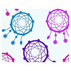 Dreamcatcher Dream Catcher Pattern Two Sides Premium Plush Fleece Blanket (medium) by Hannah976