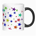 Star Random Background Scattered Morph Mug Right