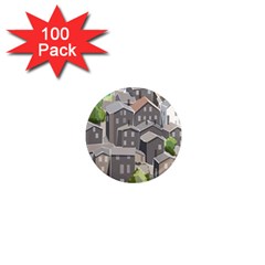 Village Place Portugal Landscape 1  Mini Magnets (100 Pack)  by Hannah976