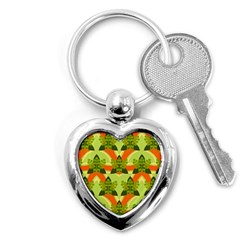 Texture Plant Herbs Herb Green Key Chain (heart) by Hannah976