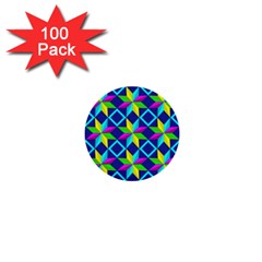 Pattern Star Abstract Background 1  Mini Buttons (100 Pack) 