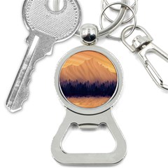 Landscape Nature Mountains Sky Bottle Opener Key Chain