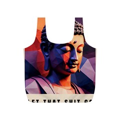 Let That Shit Go Buddha Low Poly (6) Full Print Recycle Bag (s) by 1xmerch