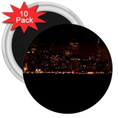 San Fransisco Usa California Water 3  Magnets (10 Pack)  by Grandong