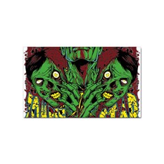 Zombie Star Monster Green Monster Sticker Rectangular (100 Pack) by Sarkoni