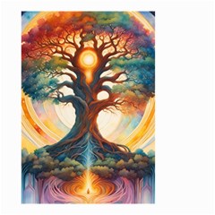 Tree Cosmic Spiritual Meditation Small Garden Flag (two Sides) by Apen