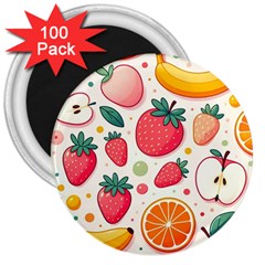 Fruit Sweet Pattern 3  Magnets (100 Pack)