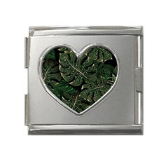 Monstera Plant Tropical Jungle Mega Link Heart Italian Charm (18mm) by Ravend