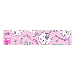 Cute Cat Kitten Cartoon Doodle Seamless Pattern Velvet Scrunchie by Grandong