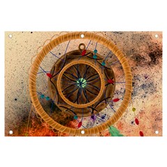 Dreamcatcher, Abstract, Colorful, Colors, Dream, Golden, Vintage Banner And Sign 6  X 4 