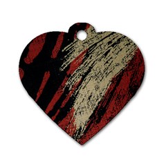 Fabric, Texture, Colorful, Spots Dog Tag Heart (two Sides)