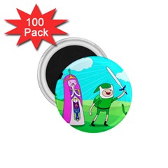 Adventure Time The Legend Of Zelda Parody 1 75  Magnets (100 Pack)  by Sarkoni