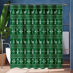 Wallpaper Ugly Sweater Backgrounds Christmas Shower Curtain 60  X 72  (medium) 