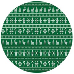 Wallpaper Ugly Sweater Backgrounds Christmas Wooden Bottle Opener (round)