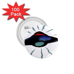 Alien Unidentified Flying Object Ufo 1 75  Buttons (100 Pack) 